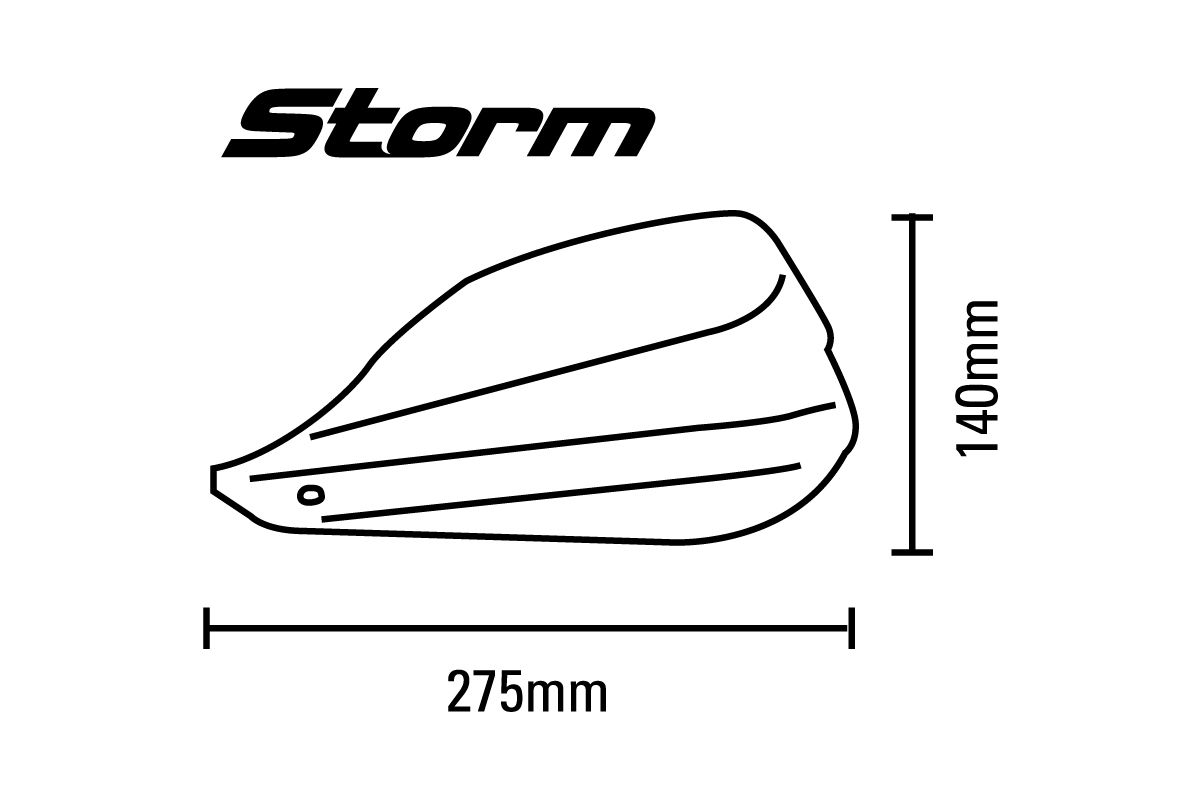Barkbusters STORM Plastic Guards Only (SMT-003-WH)